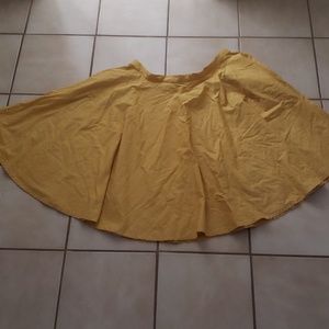 Yellow retro skirt